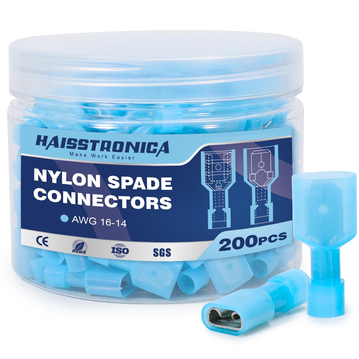 Nylon Spade Connectors